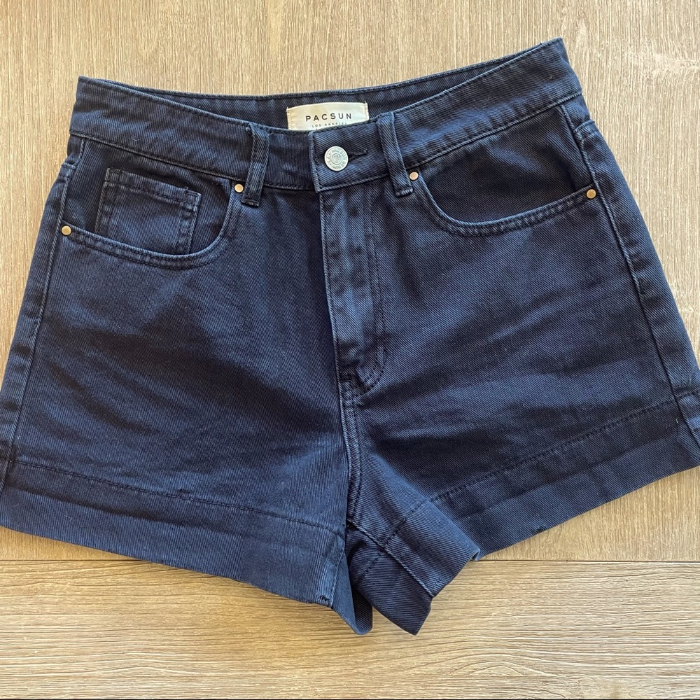 Pacsun Black Denim Mom Short